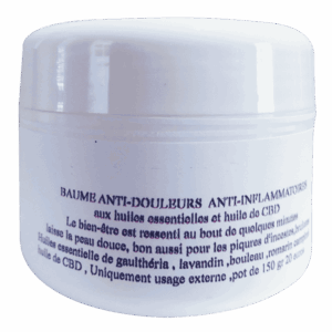Baume anti-douleur anti-inflammatoire à base d'huiles essentielles