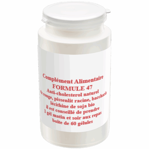 formule 47 - complément alimentaire anti-cholesterol